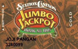 Station Casinos Jumbo Jackpot Gold Slot Club Card