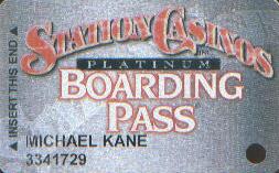Las Vegas Station Casinos Platinum Slot Club Card
