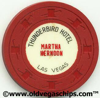 Thunderbird Hotel Martha Herndon $1 Casino Chip