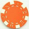 Dice Mold Orange Poker Chips