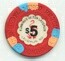 Flamingo Hilton $5 Casino Chip