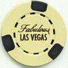Fabulous Las Vegas Tan Poker Chip