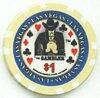 The Gambler $1 Poker Chips