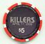 Hard Rock Hotel The Killers $5 Casino Chip