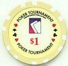 Poker Tournament $1 Poker Chips