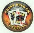 Texas Hold'em Fish Hooks Collectible Poker Chip