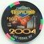 Tropicana New Year 2004 $100 Casino Chip