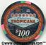 Tropicana Happy New Year 2003 $100 Chip