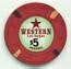 Western Hotel & Casino 2008 $5 & $25 Casino Chips