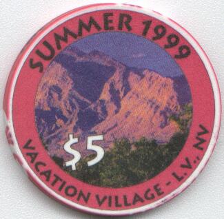 Vacation Village Millennium Summer $5 Casino Chip