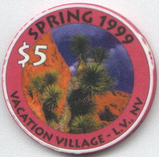 Vacation Village Millennium Spring $5 Casino Chip