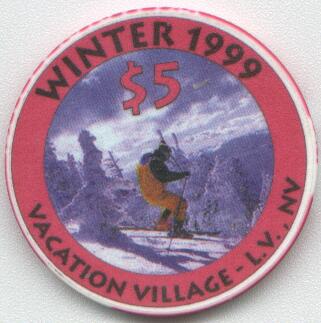 Vacation Village Millennium Winter $5 Casino Chip