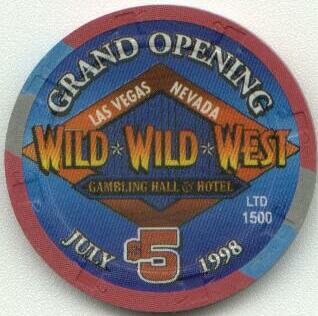 Wild Wild West $5 Casino Chips