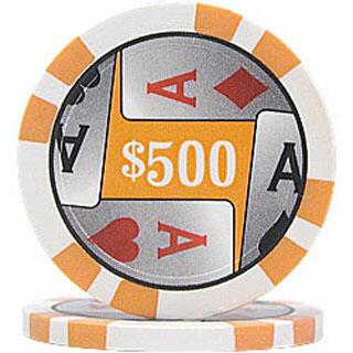 4 Aces $500 Poker Chips