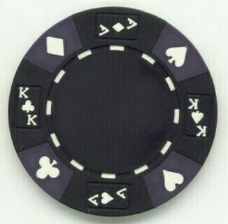 Cowboys & Bullets  Black Poker Chips