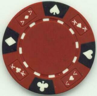 Cowboys & Bullets  Red Poker Chips