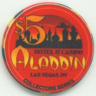 Las Vegas Aladdin CC & GTCC Second Convention $5 Casino Chip