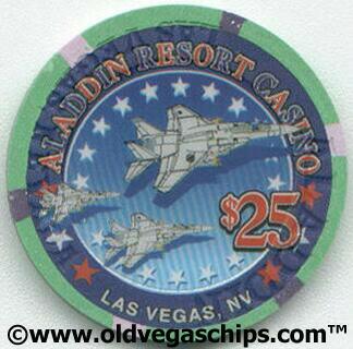 Aladdin 4th of July 2002 $25 Casino Chip 