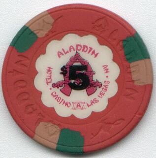 Aladdin Hotel Last Issue $5 Casino Chip