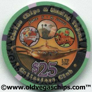 Aladdin 10th CC&GTCC Convention $25 Casino Chip 