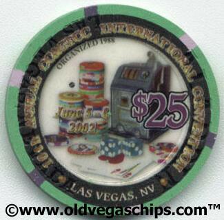 Aladdin 10th CC&GTCC Convention $25 Poker Chip 