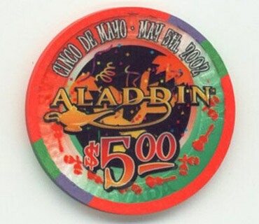 Aladdin Cinco de Mayo 2002 $5 Chip 