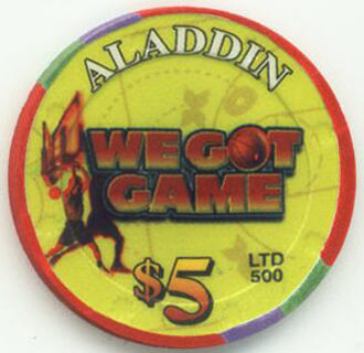 Aladdin We Got Game 2004 $5 Casino Chip