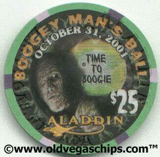Aladdin Halloween 2001 $25 Casino Poker Chip