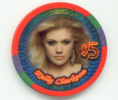 Aladdin Casino Kelly Clarkson $5 Casino Chip 
