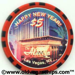 Las Vegas Aladdin Kenny G New Year 1996 $5 Casino Chip