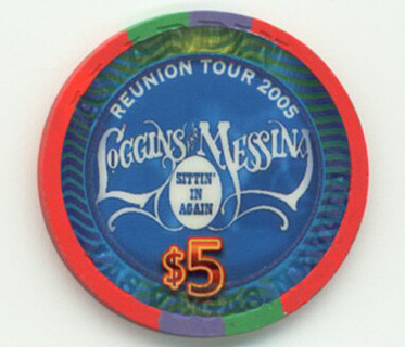 Aladdin Hotel Loggins & Messina 2005 $5 Casino Chip
