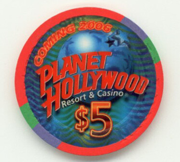 Las Vegas Aladdin Happy Birthday Sly Stallone $5 Casino Chip