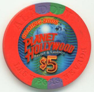 Aladdin Planet Hollywood $5 Chip