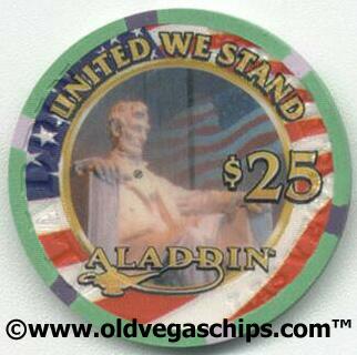 Aladdin Casino God Bless America $25 Casino Chip