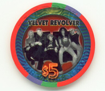 Aladdin Hotel Velvet Revolver 2005 $5 Casino Chip
