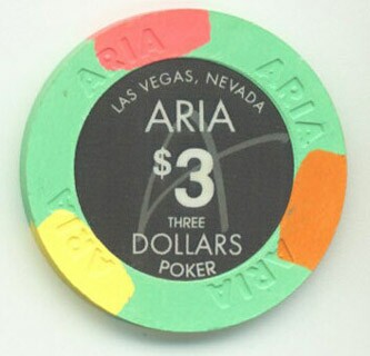Aria Hotel $3 Poker Room Chip
