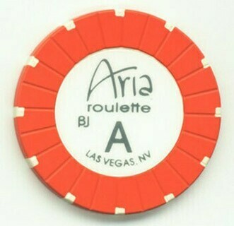 Aria Hotel Orange Roulette Chip
