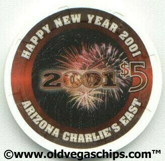 Arizona Charlie's East New Year 2001 $5 Poker Chip