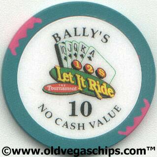 Las Vegas Bally's et it Ride Tournament $10 Casino Chip