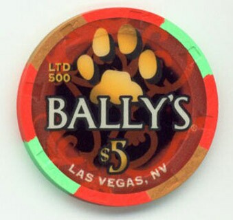 Las Vegas Bally's Chinese New Year of the Dog 2006 $5 Casino Chip