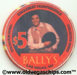 Las Vegas Bally's Englebert Humperdinck $5 Casino Chip
