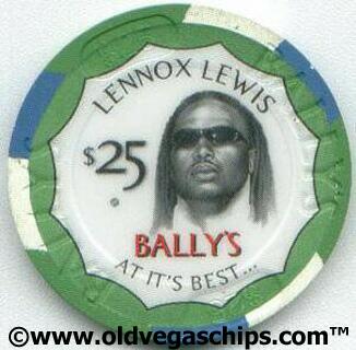 Las Vegas Bally's Lennox Lewis $25 Casino Chip