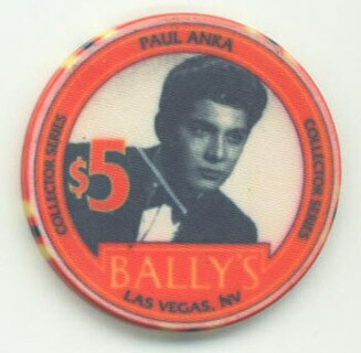 Bally's Paul Anka $5 Casino Chip