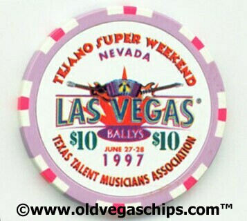 Las Vegas Bally's Tejano Super Weekend $10 Casino Chip