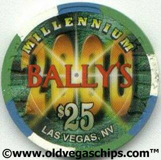 Las Vegas Bally's $25 Millennium Casino Chip