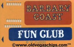 Las Vegas Barbary Coast Slot Club Card
