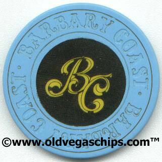 Las Vegas Barbary Coast Blue Roulette Casino Chip