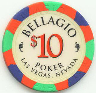 Las Vegas Bellagio $10 Poker Chip