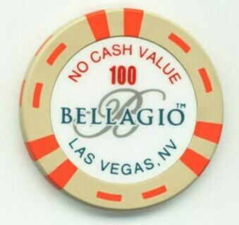 Bellagio $100 Poker Tournament Chip