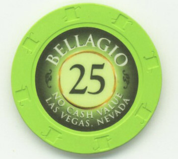 Bellagio $25 NCV Casino Chip